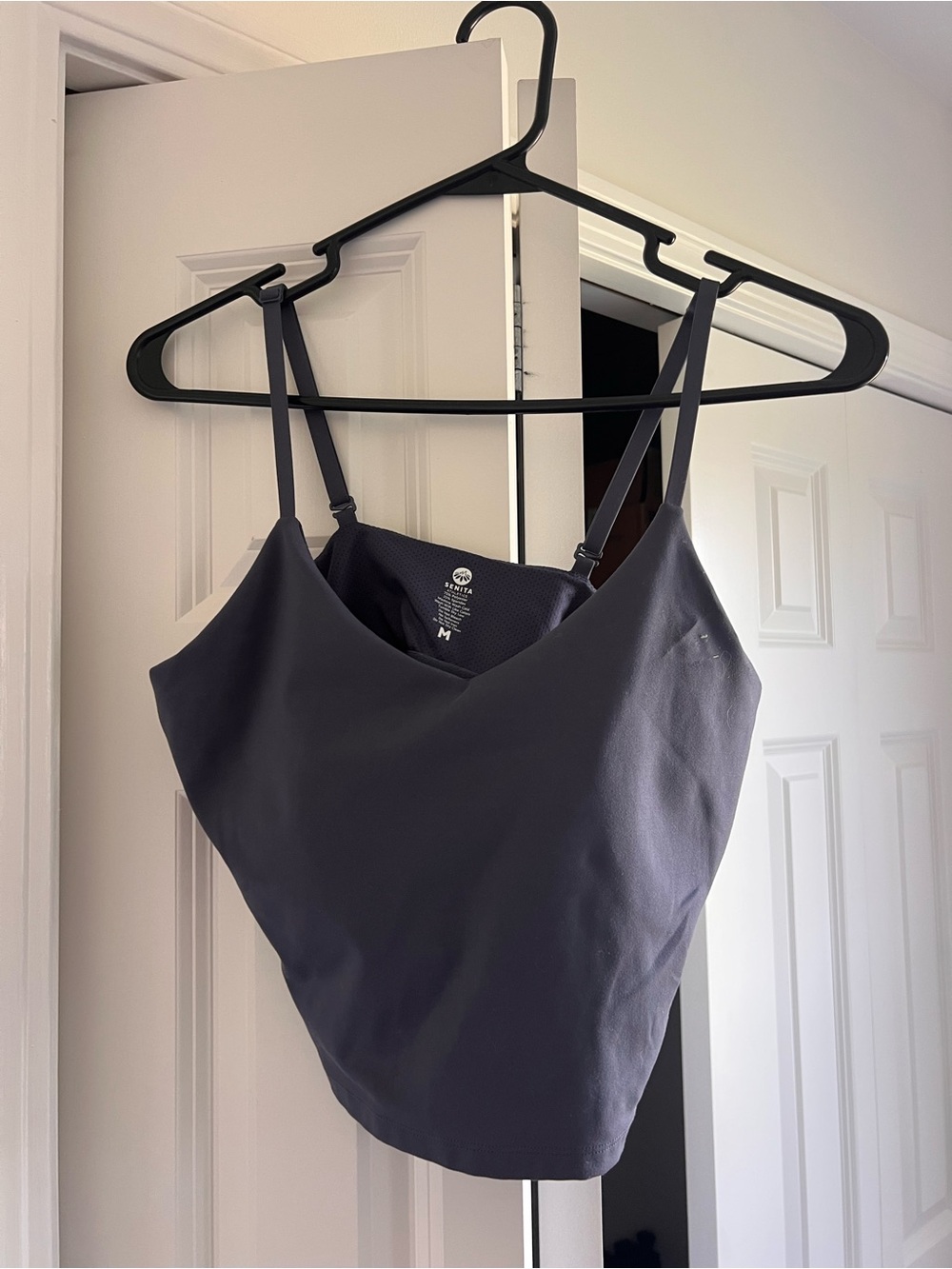 Senita Athletics Charcoal Gray Adjustable-Strap Tank Top